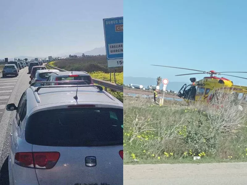Grave incidente sulla Ss 195 a Cagliari: 3 feriti in condizioni critiche 20240205 214412