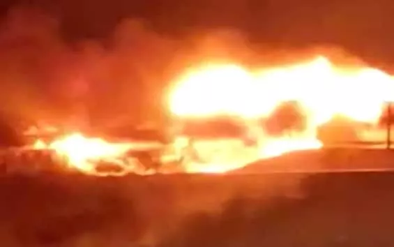 Grande Incendio nel Porto Turistico di San Felice Circeo 20240212 085422 1