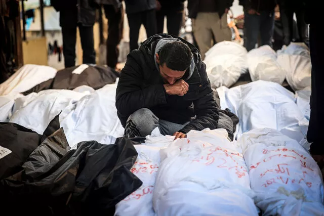 Tragedia a Gaza: Il numero di Palestinesi uccisi supera quota 28.000 20240216 210312