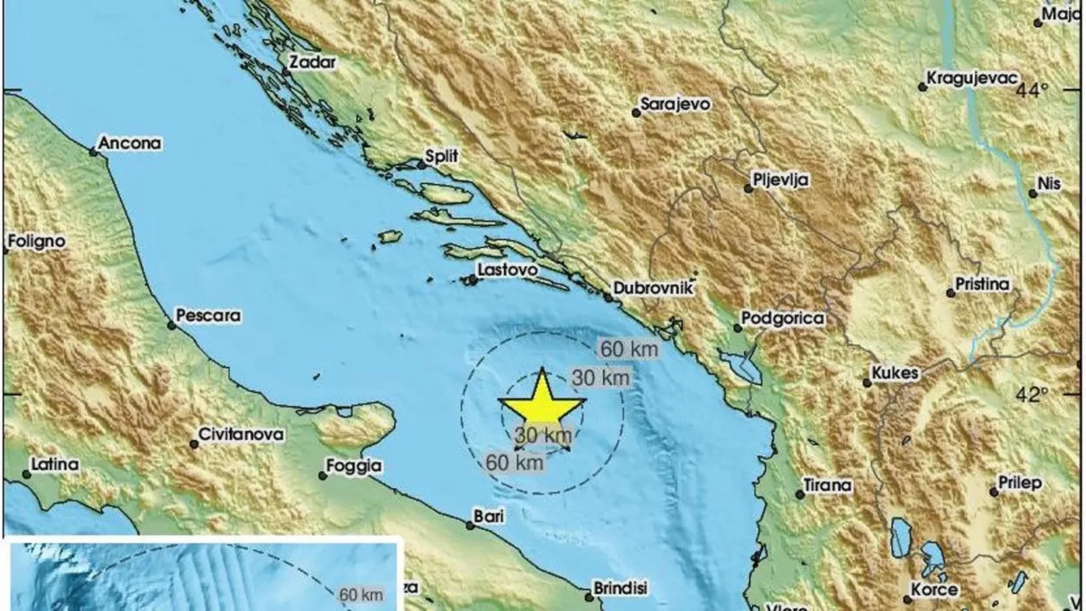 Terremoto di magnitudo 4,7 avvertito a Bari: paura e prevenzione nella provincia Terremoto di magnitudo 4,7 avvertito a Bari: paura e prevenzione nella provincia