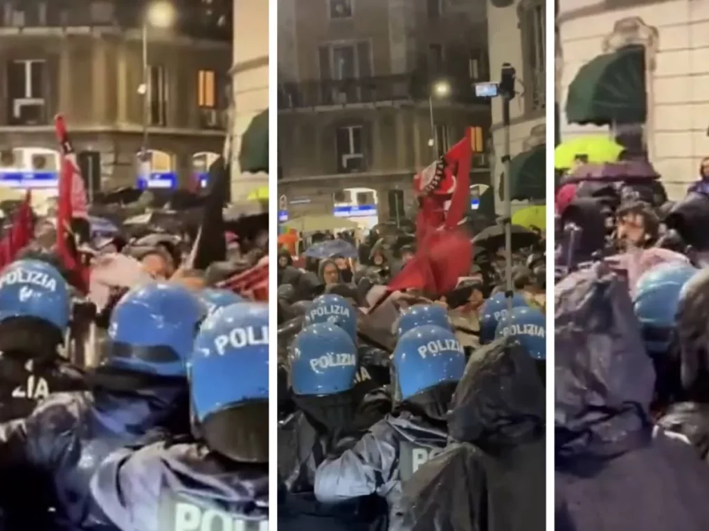 Scontro politico a Milano: Accuse incrociate tra sinistra e Lega durante manifestazioni violente 20240304 134950