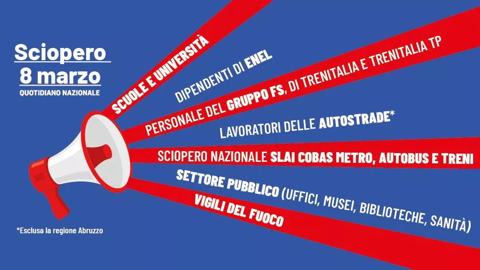 Sciopero generale del 8 marzo: cosa aspettarsi e come affrontarlo 20240306 194752