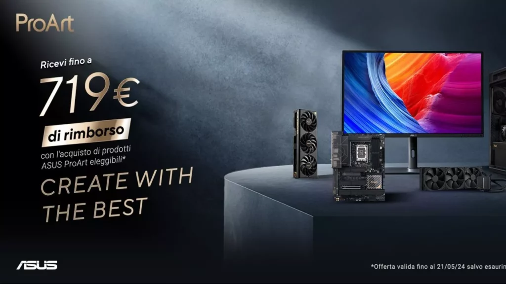 ASUS ProArt Cashback: Fino a 719 Euro di Sconto per i Creator – Promozione Innovativa 20240416 073458