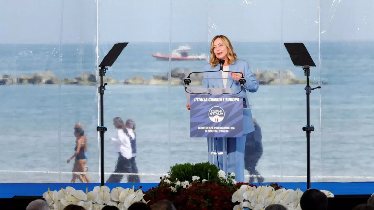 Giorgia Meloni: Candidatura alle Europee e Critiche alla Sinistra 20240514 164904